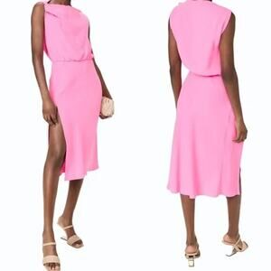 NWTs Amanda Uprichard Morrison Dress in Shocking Pink (S)